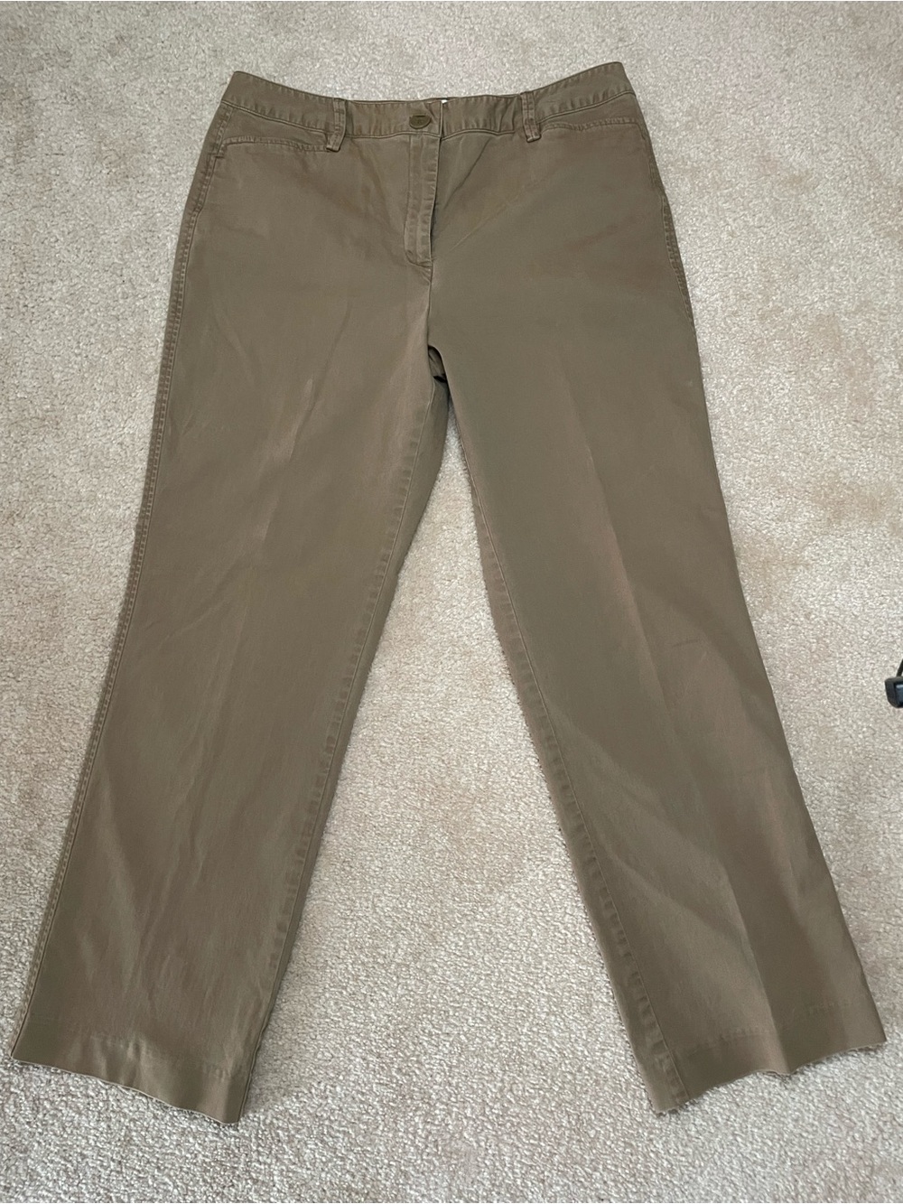 Vintage Talbots Petites cotton blend Stretch Khaki Pants — Size 12P